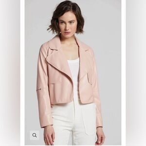 NINON SHORT FAUX LEATHER JACKET